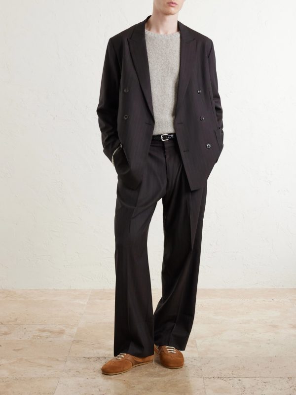 Kay 10037 Straight-Leg Pleated Woven Trousers - OU2