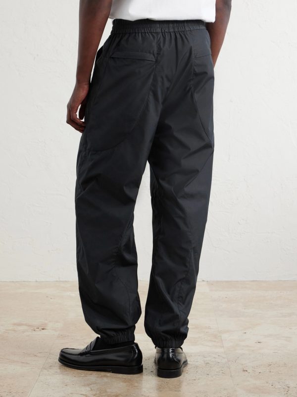 Tapered Cotton-Blend Shell Sweatpants - BK Tapered Cotton-Blend Shell Sweatpants - BK