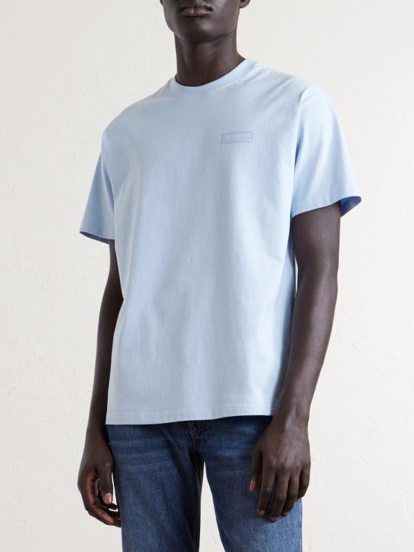 Logo-Appliquéd Cotton-Jersey T-Shirt - FR