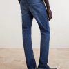 Straight-Leg Fringed Jeans - BK Straight-Leg Fringed Jeans - BK
