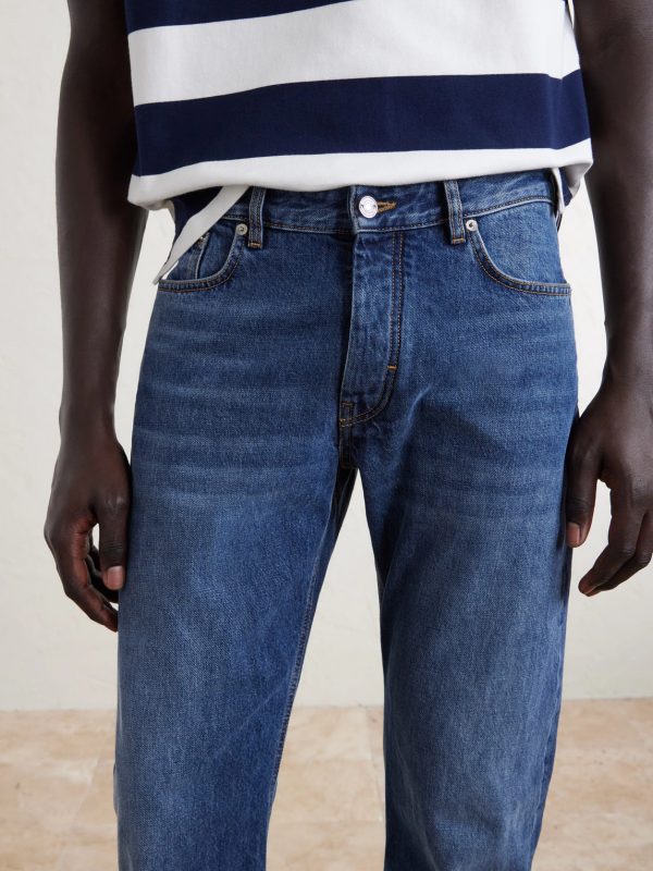 Straight-Leg Fringed Jeans - E2 Straight-Leg Fringed Jeans - E2