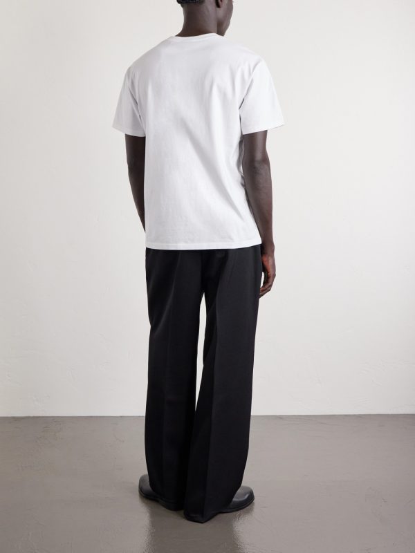 Logo-Appliquéd Cotton-Jersey T-Shirt - BK