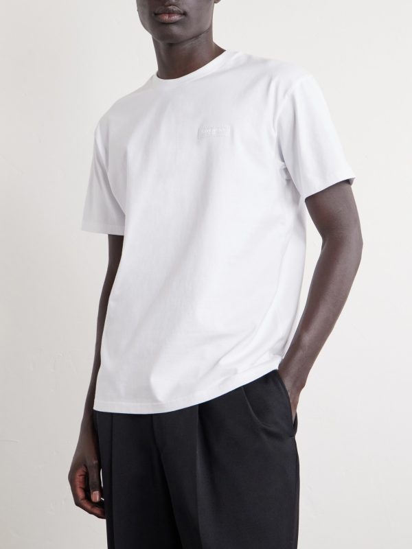 Logo-Appliquéd Cotton-Jersey T-Shirt - FR