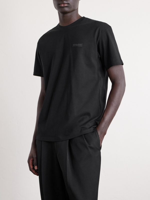 Logo-Appliquéd Cotton-Jersey T-Shirt - FR