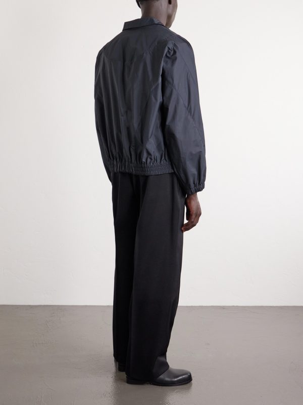 Cotton-Blend Shell Blouson Jacket - BK Cotton-Blend Shell Blouson Jacket - BK