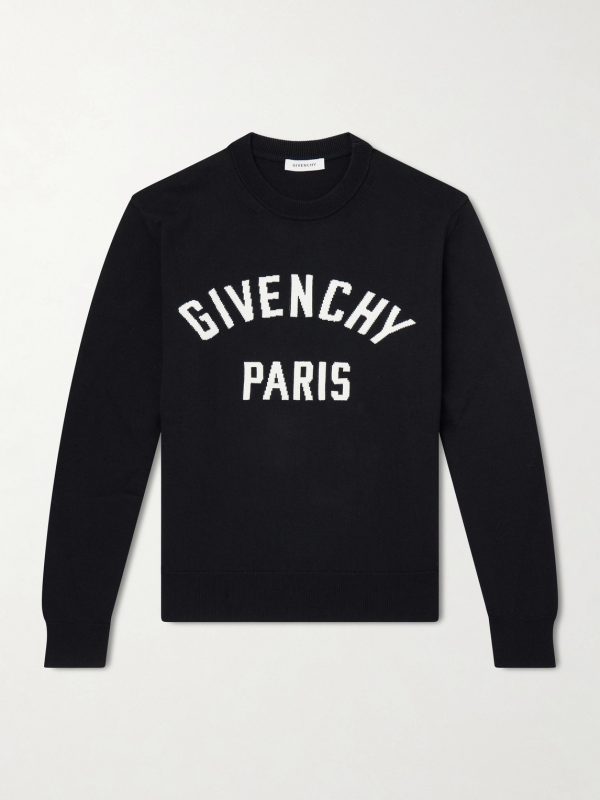 Knitted Cotton-Blend Sweater
