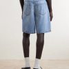 Straight-Leg Denim Shorts - BK Straight-Leg Denim Shorts - BK
