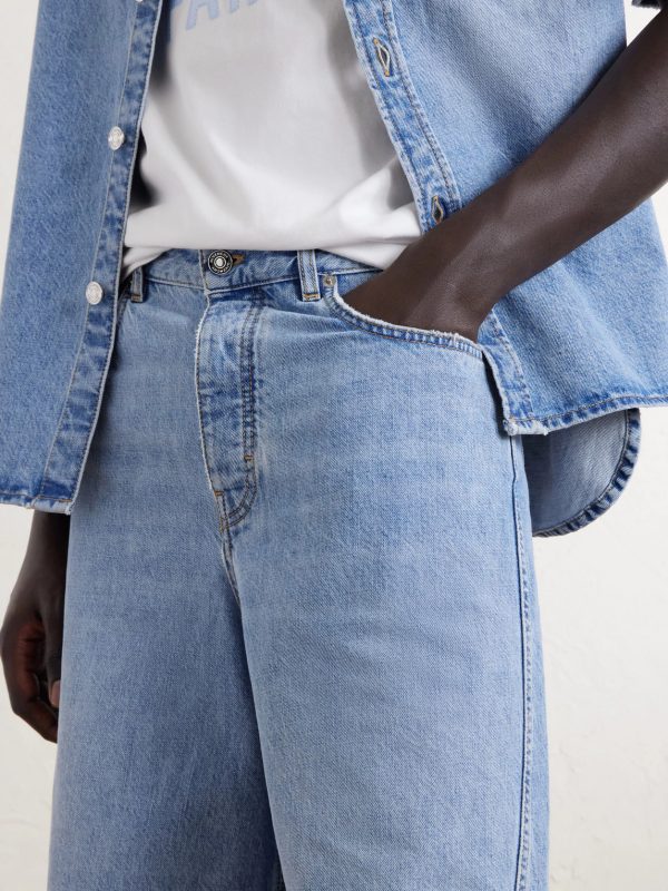 Straight-Leg Denim Shorts - E2 Straight-Leg Denim Shorts - E2