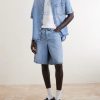Straight-Leg Denim Shorts - OU Straight-Leg Denim Shorts - OU