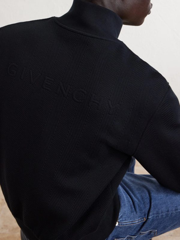 Cotton-Blend Zip-Up Sweatshirt - CU