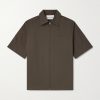Recycled Woven Zip-Up Shirt