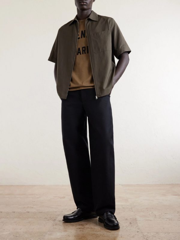 Recycled Woven Zip-Up Shirt - OU