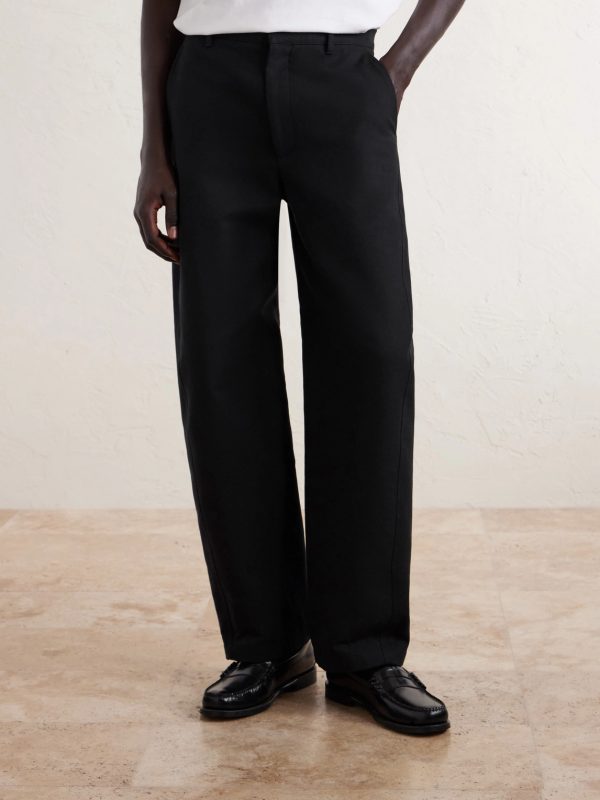 Straight-Leg Cotton-Twill Trousers - FR Straight-Leg Cotton-Twill Trousers - FR