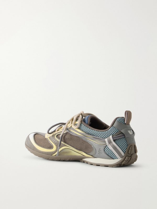 Radar Gradient Lines Mesh and Rubber Sneakers - BK Radar Gradient Lines Mesh and Rubber Sneakers - BK
