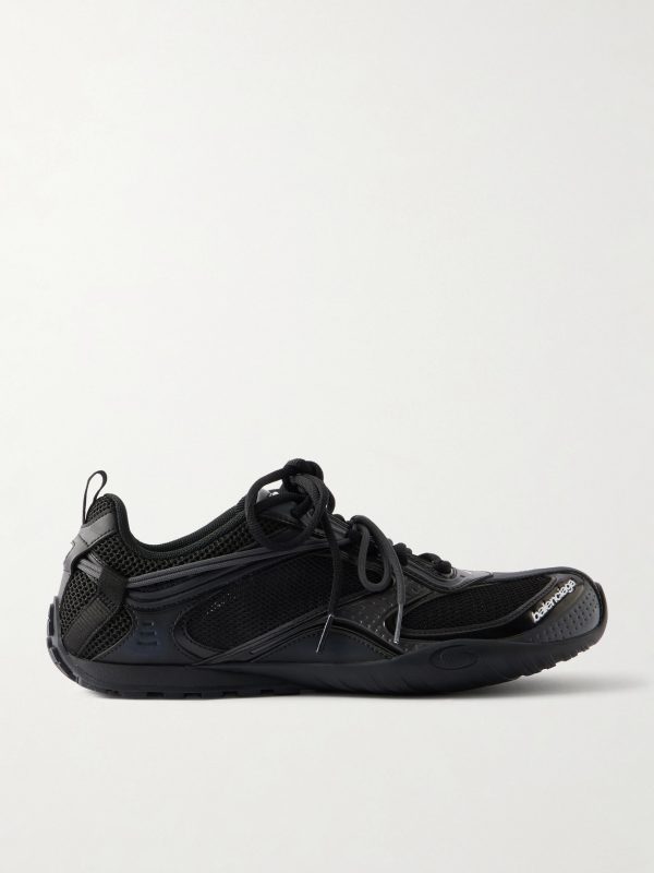 Radar Leather-Trimmed Mesh Sneakers Radar Leather-Trimmed Mesh Sneakers