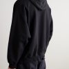 Paris Thunderstorm Distressed Logo-Print Cotton-Jersey Hoodie - BK Paris Thunderstorm Distressed Logo-Print Cotton-Jersey Hoodie - BK