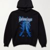 Paris Thunderstorm Distressed Logo-Print Cotton-Jersey Hoodie Paris Thunderstorm Distressed Logo-Print Cotton-Jersey Hoodie