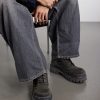 Nubuck-Trimmed Suede Lace-Up Boots - OU