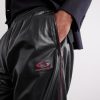 Straight-Leg Logo-Print Leather Sweatpants - CU