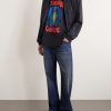 Oversized Logo-Print Cotton-Jersey T-Shirt - OU Oversized Logo-Print Cotton-Jersey T-Shirt - OU