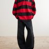 Logo-Embroidered Striped Cotton-Jersey Polo Shirt - OU Logo-Embroidered Striped Cotton-Jersey Polo Shirt - OU