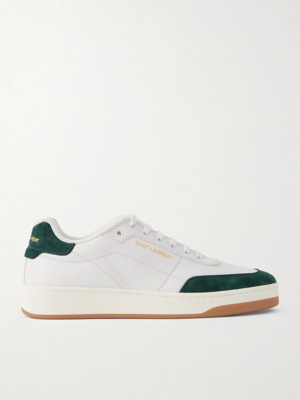 SL/61 Suede-Trimmed Leather Sneakers SL/61 Suede-Trimmed Leather Sneakers