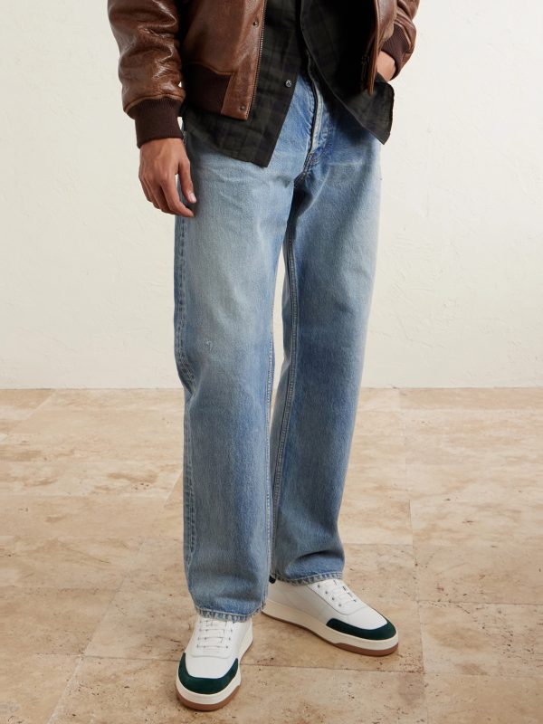 SL/61 Suede-Trimmed Leather Sneakers - OU SL/61 Suede-Trimmed Leather Sneakers - OU