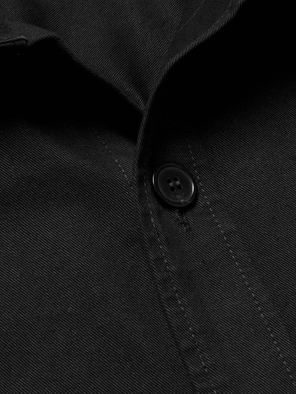 Logo-Embroidered Cotton and Linen-Blend Gabardine Overshirt - CU Logo-Embroidered Cotton and Linen-Blend Gabardine Overshirt - CU