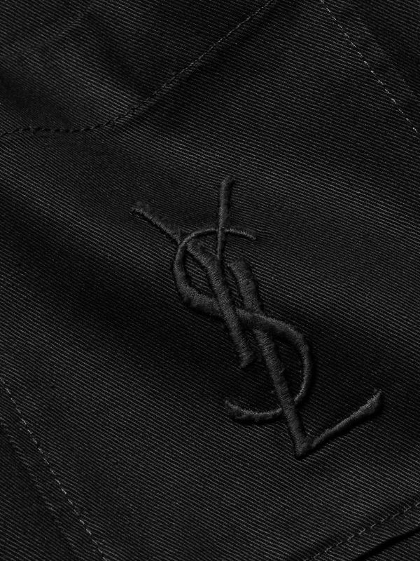 Logo-Embroidered Cotton and Linen-Blend Gabardine Overshirt - E1 Logo-Embroidered Cotton and Linen-Blend Gabardine Overshirt - E1