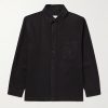 Logo-Embroidered Cotton and Linen-Blend Gabardine Overshirt Logo-Embroidered Cotton and Linen-Blend Gabardine Overshirt