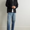 Logo-Embroidered Cotton and Linen-Blend Gabardine Overshirt - OU Logo-Embroidered Cotton and Linen-Blend Gabardine Overshirt - OU