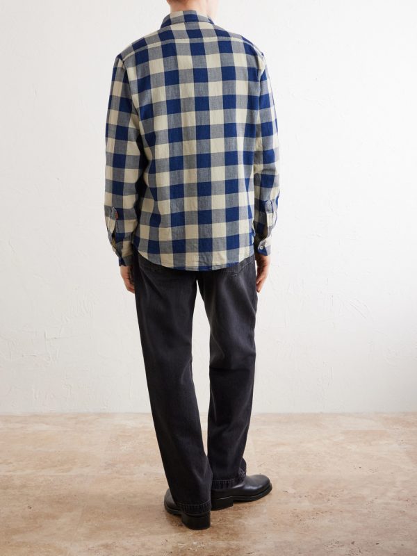 Checked Cotton-Twill Shirt - BK Checked Cotton-Twill Shirt - BK