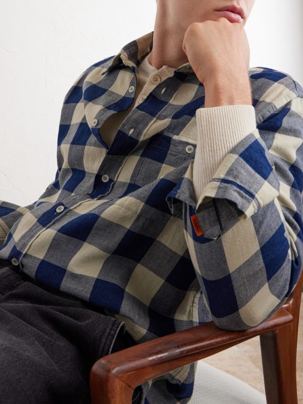 Checked Cotton-Twill Shirt - CU Checked Cotton-Twill Shirt - CU