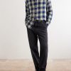 Checked Cotton-Twill Shirt - OU Checked Cotton-Twill Shirt - OU