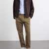 Straight-Leg Cotton-Blend Gabardine Trousers - OU Straight-Leg Cotton-Blend Gabardine Trousers - OU
