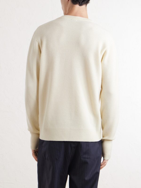 Ribbed Virgin Wool Sweater - BK