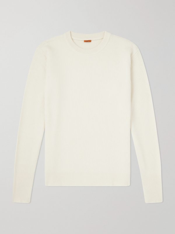 Ribbed Virgin Wool Sweater