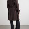 Belted Wool-Blend Coat - BK Belted Wool-Blend Coat - BK