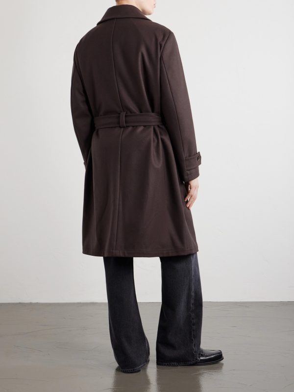 Belted Wool-Blend Coat - BK Belted Wool-Blend Coat - BK