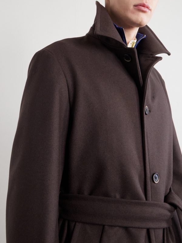 Belted Wool-Blend Coat - CU Belted Wool-Blend Coat - CU
