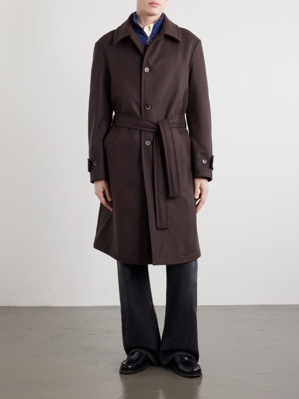 Belted Wool-Blend Coat - FR Belted Wool-Blend Coat - FR