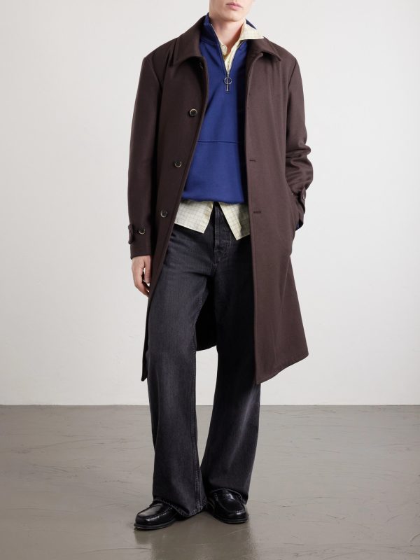 Belted Wool-Blend Coat - OU Belted Wool-Blend Coat - OU