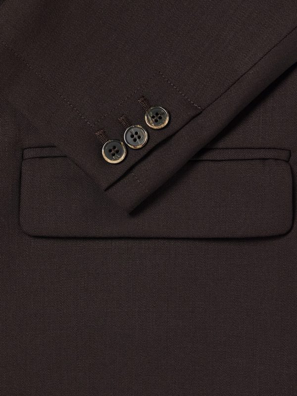 Double-Breasted Virgin Wool-Gabardine Blazer - E1 Double-Breasted Virgin Wool-Gabardine Blazer - E1