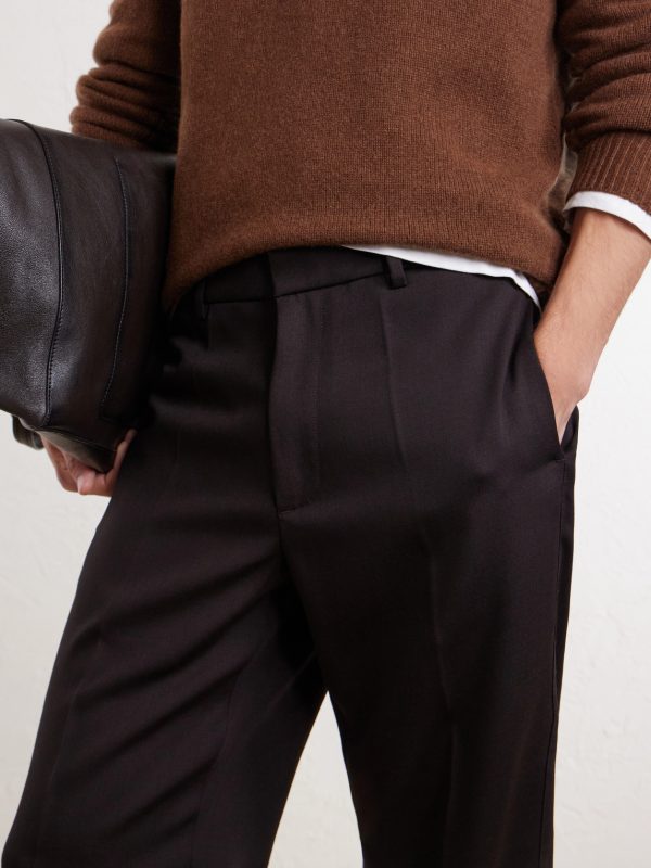 Straight-Leg Wool-Gabardine Suit Trousers - CU Straight-Leg Wool-Gabardine Suit Trousers - CU