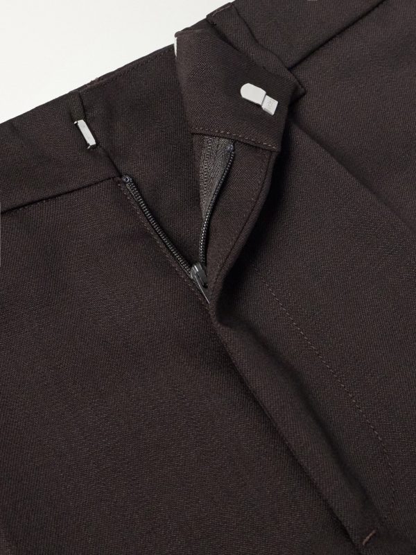 Straight-Leg Wool-Gabardine Suit Trousers - E1 Straight-Leg Wool-Gabardine Suit Trousers - E1
