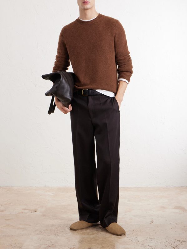Straight-Leg Wool-Gabardine Suit Trousers - OU Straight-Leg Wool-Gabardine Suit Trousers - OU