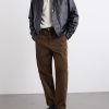 Straight-Leg Cotton-Blend Gabardine Trousers - OU Straight-Leg Cotton-Blend Gabardine Trousers - OU