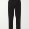 Straight-Leg Pleated Courduroy Trousers Straight-Leg Pleated Courduroy Trousers