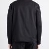 Wool-Blend Gabardine Overshirt - BK Wool-Blend Gabardine Overshirt - BK