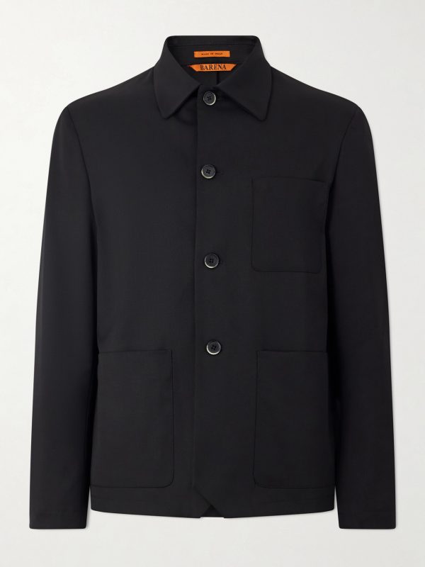 Wool-Blend Gabardine Overshirt Wool-Blend Gabardine Overshirt
